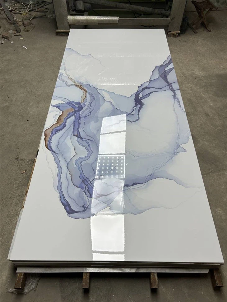 High Glossy Pvc Marble Waterproof Pvc Wall Panel